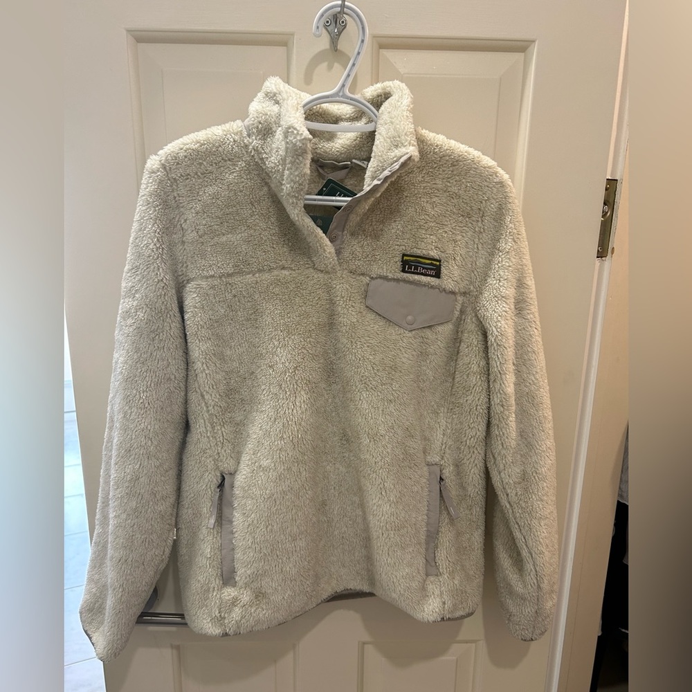 LL bean fleece quarter zip size XS